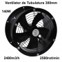 Ventilator Axial de Tubulatura 300mm / 140W - YWF-300