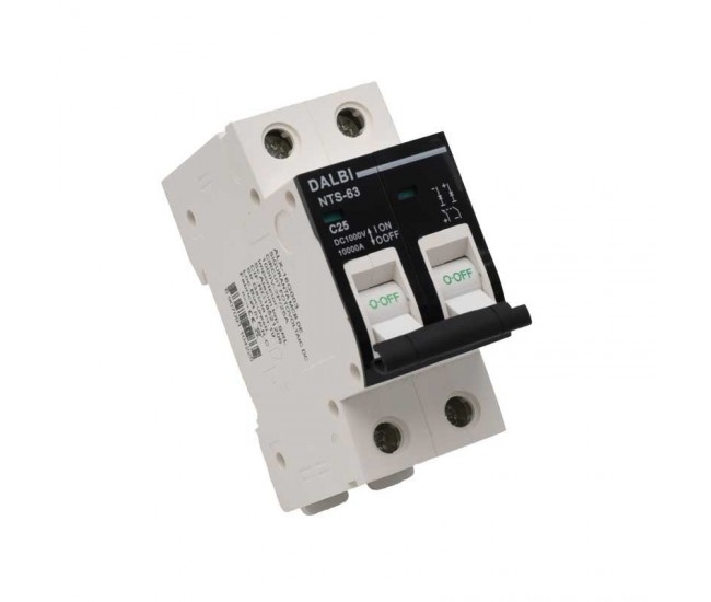 Siguranta MCB Fotovoltaica DC 1000V 2P 25A Curba C DALBI