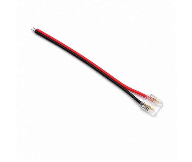 Conector Banda LED COB/SMD Monocolor 10mm 2 Pini cu Cablu 10cm Set 10 Buc YOA/YCA2P10-1 DALBI