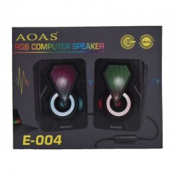 Boxe pentru Calculator cu Leduri RGB si Usb E-004 Boxe pentru Calculator cu Leduri RGB si Usb E-004
