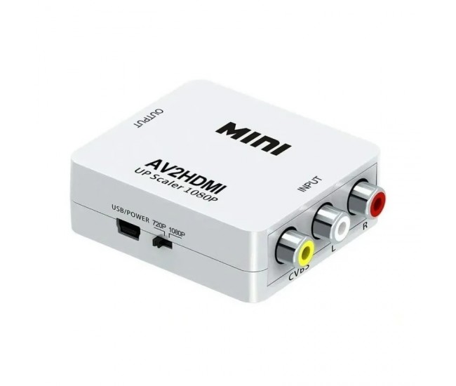 Convertor mini AV2HDMI / 3RCA - HDMI / HDV-554