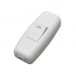 Intrerupator pe Fir 10A / 250V Alb Intrerupator pe Fir 10A / 250V Alb