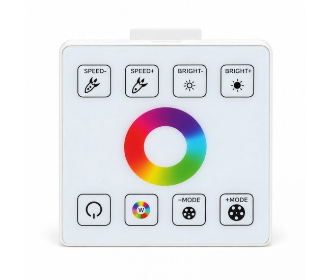 Controler Tactil RF RGB SPI cu 376 Efecte pentru Banda LED Digitala 5-24V