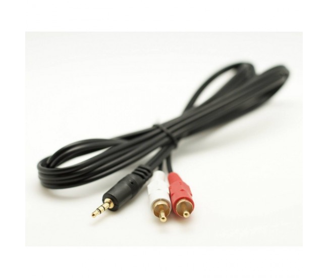 Cablu Audio Jack 3,5mm Tata-2 Rca Tata/1,5m