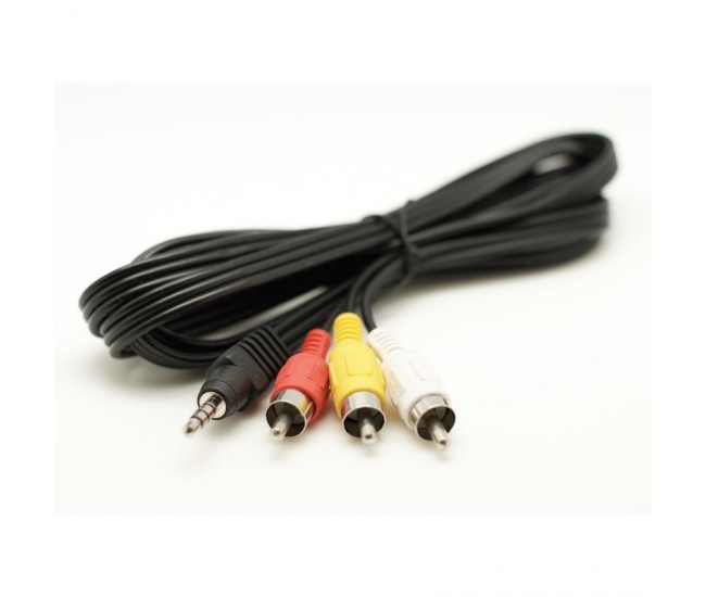 Cablu Auxiliar Jack 3,5mm Tata-3 Rca Tata/5m