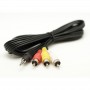 Cablu Auxiliar Jack 3,5mm Tata-3 Rca Tata/5m