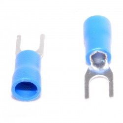 Papuc Electric tip Furca ø 4mm Albastru ,100B/Set Papuc Electric tip Furca ø 4mm Albastru ,100B/Set