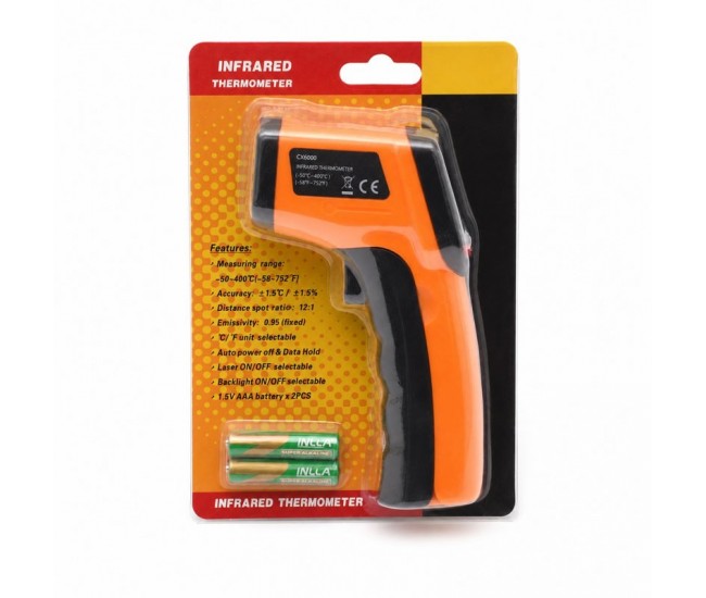 Termometru Infraroșu Digital cu Laser -50°C–400°C CX6000 DALBI