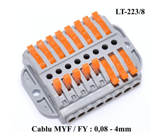 Conector Doza 8-8 pentru Cablu, LT-223/8