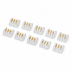 Conector pentru Imbinare Banda LED SMD 10mm 3 Pini Strip to Strip Set 10 Buc DALBI YCB3P-10