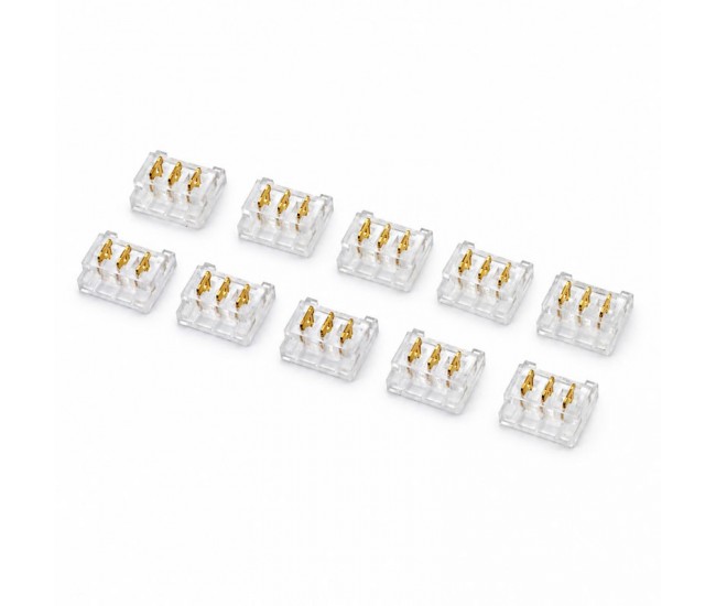 Conector pentru Imbinare Banda LED SMD 10mm 3 Pini Strip to Strip Set 10 Buc DALBI YCB3P-10