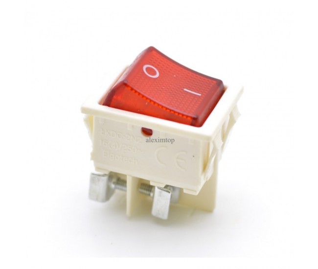 Intrerupator IRS Lat Alb cu Surub KCD4 16A-250V