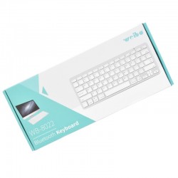 Tastatura Slim Argintie cu Bluetooth WB-8022 Tastatura Slim Argintie cu Bluetooth WB-8022
