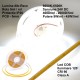 Banda led Cob 5mm - 400Led/m DC 24V - 9W/m IP20 Lumina Alb-Rece 6500K - 5m/Rol