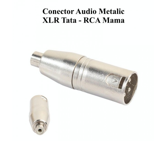 Conector Audio XLR Tata-RCA Mama
