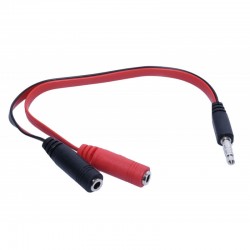 Cablu Audio Jack 3,5mm Tata-2 Jack 3,5mm Mama/20cm Cablu Audio Jack 3,5mm Tata-2 Jack 3,5mm Mama/20cm