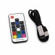 Controler USB pentru Banda LED RGB cu Telecomanda RF 17 Taste DALBI