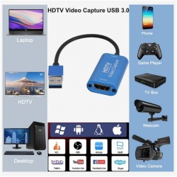 Placa Video Captura Hdmi - Usb 3.0 / HDTV Placa Video Captura Hdmi - Usb 3.0 / HDTV