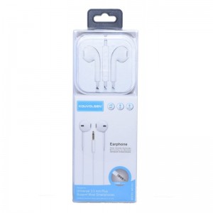 Casti Audio Dop cu Microfon M2 / Alb