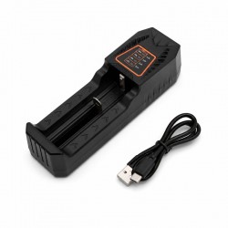 Incarcator Universal pentru Acumulatori Li-ion 1 Slot 18650 USB Type-C DALBI