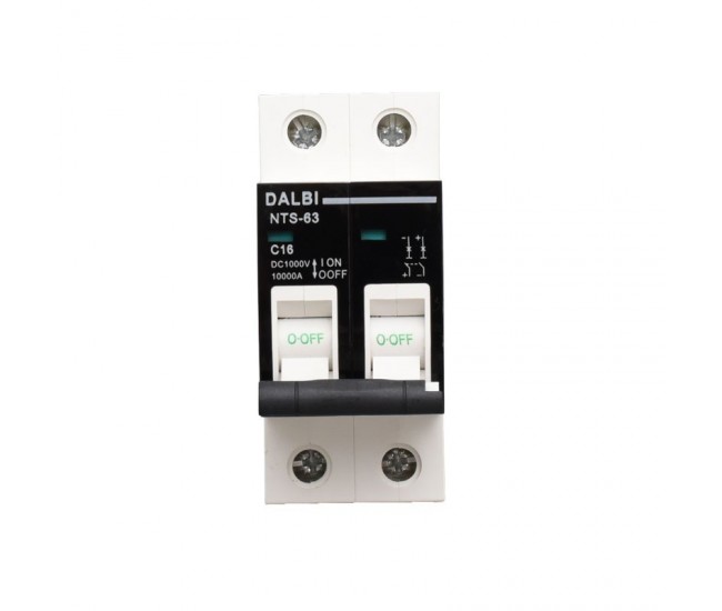 Siguranta MCB Fotovoltaica DC 1000V 2P 16A Curba C DALBI