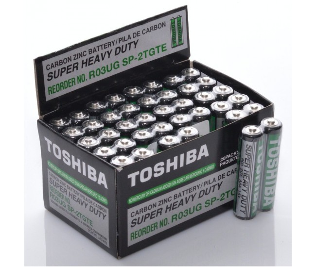 Baterii Toshiba Heavy-Duty R3 AAA, 40buc/set
