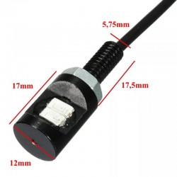 Led Auto 12mm / 12V / ALB, 2 Buc/Set Led Auto 12mm / 12V / ALB, 2 Buc/Set