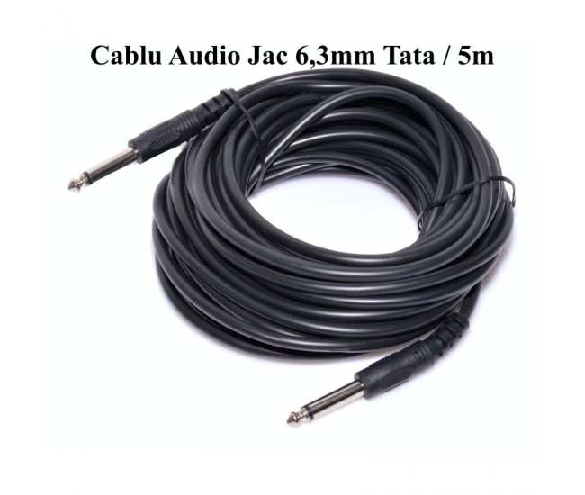 Cablu Audio Jack 6,3mm Tata-Tata/5m