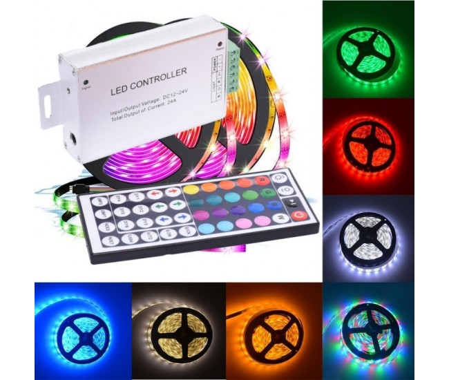 Controler Metal Led RGB 44 Taste, 12-24V/24A