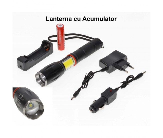 Lanterna cu Led XML T6 si Zoom