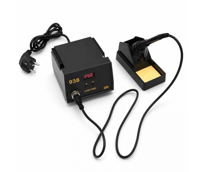 Stație de lipit cu fludor 60W reglaj digital temperatură 200-480°C DALBI 938