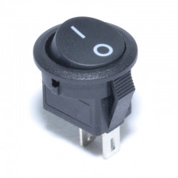 Buton Mini Negru 12 x 20mm/3A-250V Buton Mini Negru 12 x 20mm/3A-250V