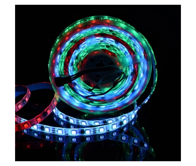 Banda Led WS2811 Digital Pixel 5050 RGB 60D-12V/IP65