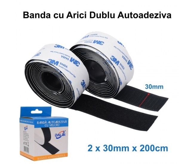 Banda Dubla cu Arici Autoadeziva 3 x 200cm