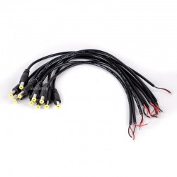 Mufa Alimentare DC 2,1/5,5mm Tata cu Cablu 60cm Mufa Alimentare DC 2,1/5,5mm Tata cu Cablu 60cm