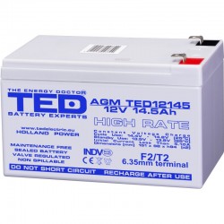 Acumulator Plumb - Acid 12V-14,5A TED Acumulator Plumb - Acid 12V-14,5A TED