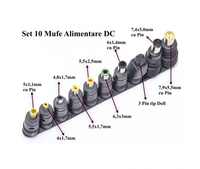 Set 10 Mufe Alimentare DC