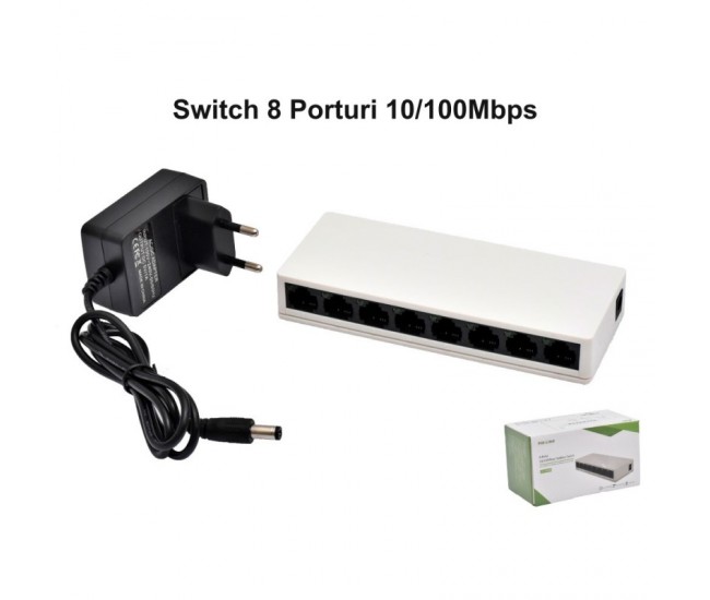 Switch 8 Porturi 10/100Mbps Pix-Link / LV-SV08