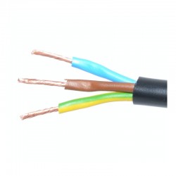 Cablu Electric 3x2,5mm MYYM Litat (Negru) Cablu Electric 3x2,5mm MYYM Litat (Negru)