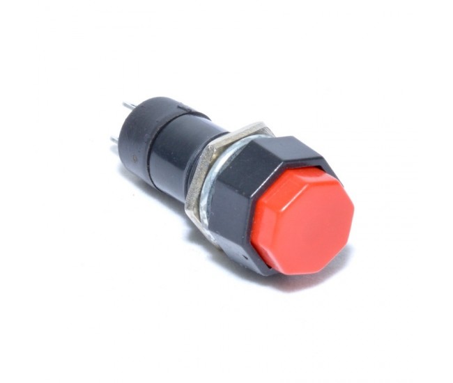 Push Buton Octagonal cu Retinere 12x37mm
