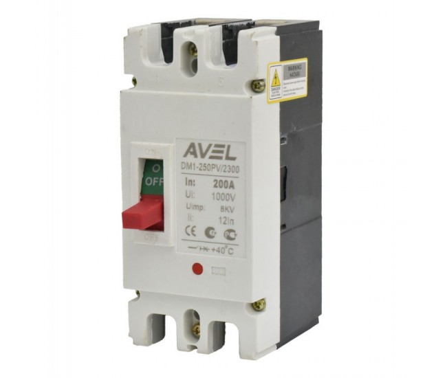 Intrerupator de Circuit Solar MCCB 2P-200A / 1000V DC