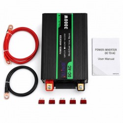 Invertor de Tensiune 3000W, 12V la 220V, Undă Sinusoidală Modificată, USB