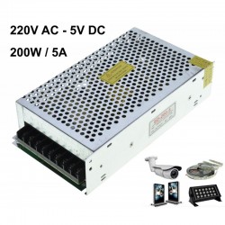 Sursa de Alimentare Metalica 5V-200W/40A Sursa de Alimentare Metalica 5V-200W/40A