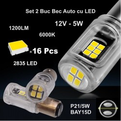 Bec Led Auto BAY15D de Frana 2 buc/set Bec Led Auto BAY15D de Frana 2 buc/set
