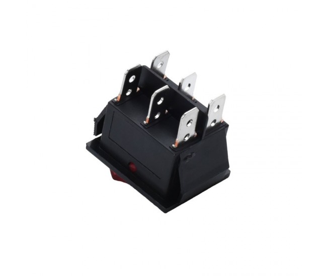 Intrerupator IRS Lat 20A Led Rosu 6P ON/OF KCD4