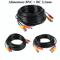 Cablu Camere BNC + Alimentare DC 2,1mm/50m Cablu Camere BNC + Alimentare DC 2,1mm/50m