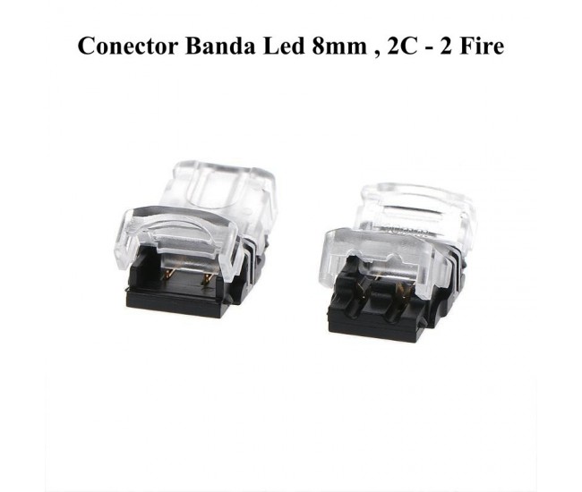 Conector Banda Led 8mm 2 Pini - 2 Fire