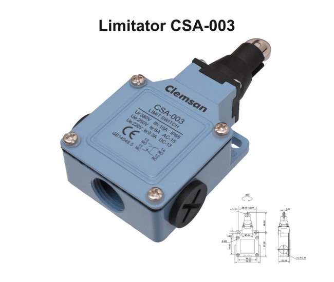 Limitator de Cursa cu Rola CSA-003