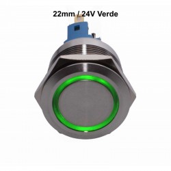 Push Buton 22mm/24V Lumina Verde Push Buton 22mm/24V Lumina Verde