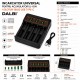 Incarcator Universal pentru Acumulatori Li-ion 4 Sloturi 18650 USB Type-C DALBI